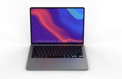 Un rendu de ce à quoi pourrait ressembler le MacBook Pro 14. (Image source : Luke Miani & Ian Zelbo)