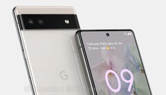 Un rendu du &quot;Pixel 6a&quot;. (Source : OnLeaks)