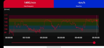 Mesure de la fréquence cardiaque sur la ceinture thoracique Polar H10