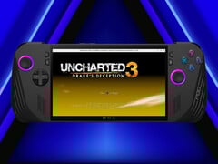 La version 0.9.0 est maintenant disponible au téléchargement. Illustration : ROG Ally X exécutant l&#039;émulateur PS4. (Source de l&#039;image : Sony, Asus, et ShadPS4 - édité)