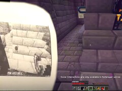 Le YouTubeur smill a joué à Minecraft sur une imprimante de tickets de caisse. (Source de l'image : smillgames via YouTube)