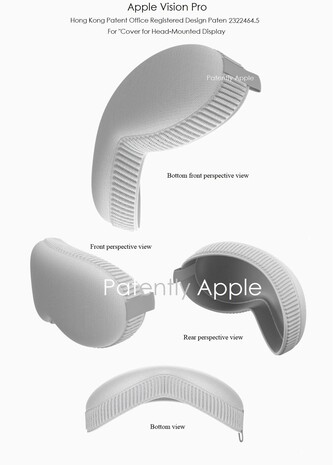 Des brevets laissent entrevoir une housse pour Vision Pro faite d'un tissu doux au toucher (Source : PatentlyApple)