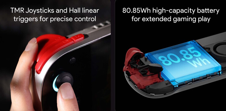 L'ordinateur de poche dispose d'une batterie de 80,85Wh, tandis que le port USB Type-C prend également en charge la sortie vidéo