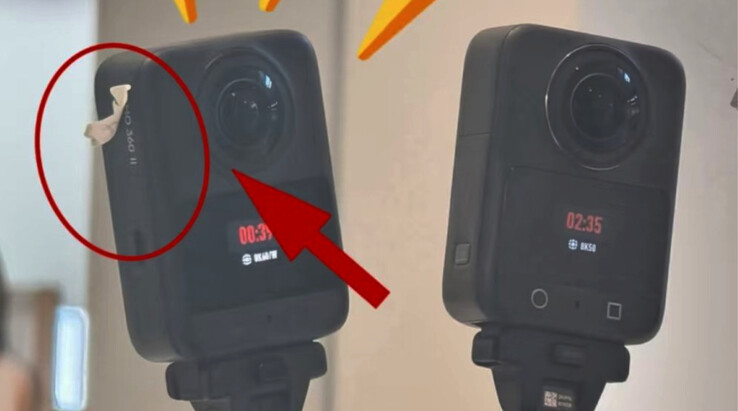 L'Osmo 360 II, qui n'est pas encore commercialisé, à côté de l'Osmo 360, de gauche à droite.