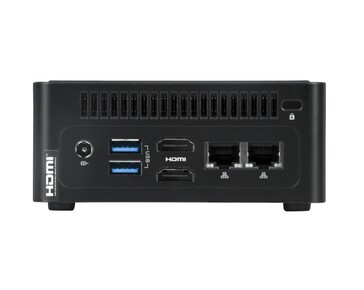 E/S arrière du mini PC NUC Box de NovaCustom. (Source de l'image : NovaCustom)