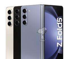 Le Galaxy Z Fold5 sera généralement disponible en trois couleurs de lancement. (Source de l&#039;image : @_snoopytech_)