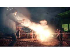 Les effets d&#039;ombre et de lumière d&#039;Alan Wake Remastered sont manifestement meilleurs que ceux de l&#039;original Xbox 360 (Image : Remedy Entertainment)