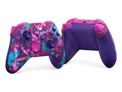 La manette sans fil Xbox Heart Breaker Special Edition présente des teintes roses, violettes et bleues éclatantes. (Source de l'image : Xbox)