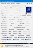 Spécifications du GPU-Z