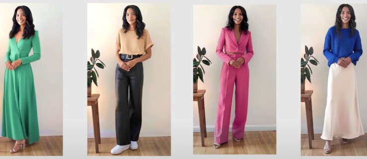 L'application Doppl utilise l'IA pour habiller l'utilisateur avec les vêtements sélectionnés, en simulant la coupe et le drapé dans des vidéos animées. (Source de l'image : Google Labs)