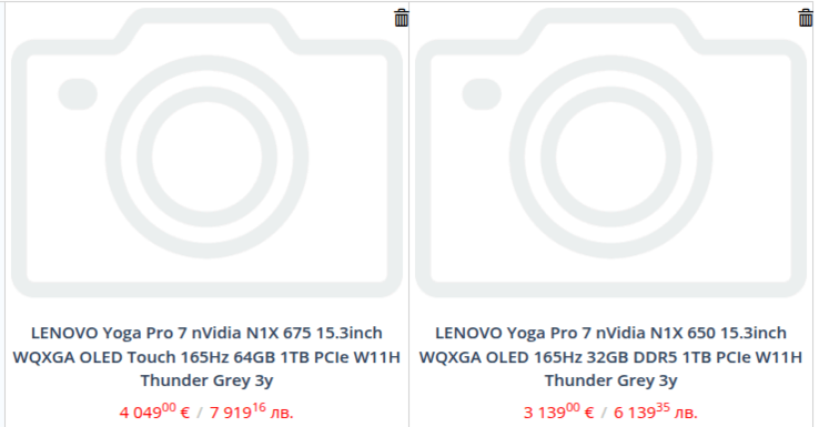 Une fuite chez un revendeur révèle déjà deux modèles Nvidia N1X et des prix élevés pour un Lenovo Yoga Pro 7