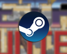 Une capture d'écran de la bande-annonce du jeu avec le logo Steam superposé.