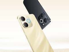 Le Realme Narzo 80 Lite 4G est disponible dans les coloris beach gold et obsidian black (Image source : Realme) 