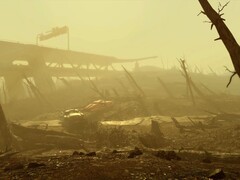 Image du jeu Fallout 4 montrant un paysage désolé. (Source de l'image : Steam)