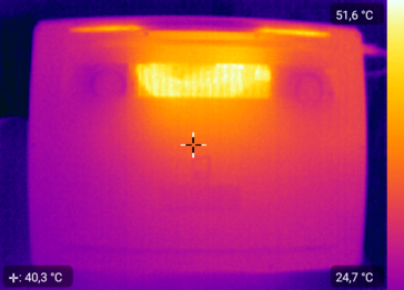 Carte thermique inférieure - charge