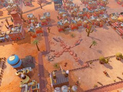 Une image montrant des bâtiments dans SteamWorld Build, actuellement à -80 % sur Steam.