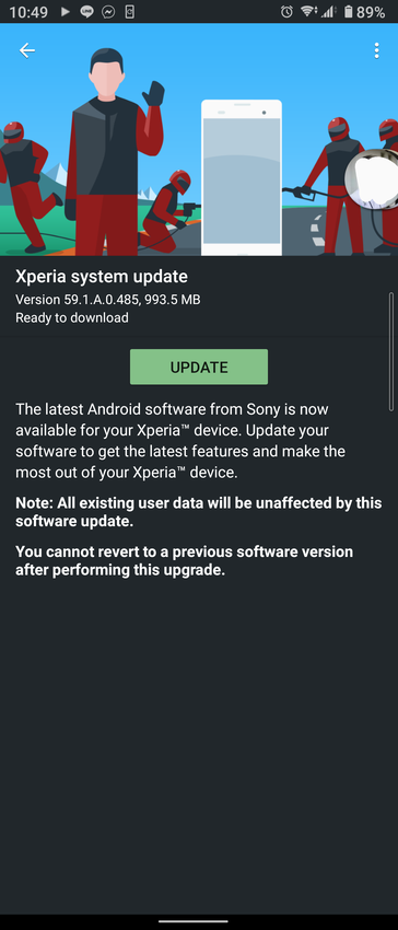 Sony Xperia 10 II Android 11 mise à jour (Image via les développeurs XDA)