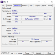 Latitude 5290 - CPU-Z : carte-mère.