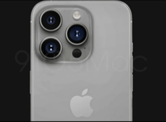 Un rendu de ce à quoi pourrait ressembler l&#039;iPhone 15 Pro &quot;Titan Gray&quot;, selon les rumeurs. (Source : 9to5Mac)