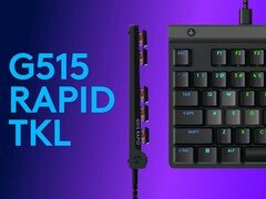 Image promotionnelle du nouveau Logitech G505 Rapid TKL en noir. (Source de l&#039;image : Logitech)
