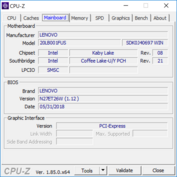 ThinkPad P52s - CPU-Z : carte-mère.