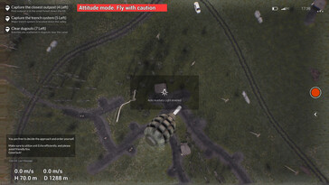 Sur la photo : une capture d'écran du jeu Drone Perspective.