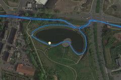 GPS Garmin Edge 500 : autour d'un lac.
