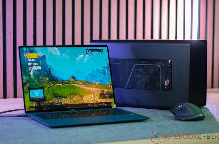 Le MateBook X Pro 2023 avec Razer Core X et GeForce RTX 3060 Ti