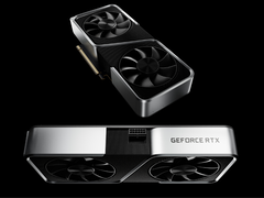 Une image rendue du GPU GeForce RTX 3060 Founders Edition