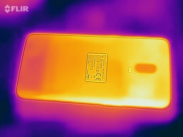 OnePlus 6T - Relevé thermique à l'arrière de l'appareil en cas de sollicitations .