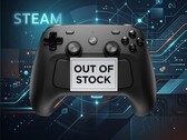La manette Steam est présentée avec un signe de rupture de stock