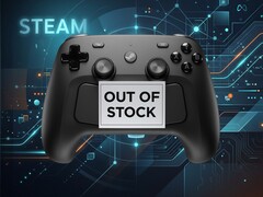 La manette Steam est présentée avec un signe de rupture de stock