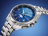 La Citizen Attesa Ever Since Limited Edition arbore un cadran bleu inspiré d’une forêt enneigée au lever du soleil.