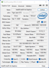 GPU-Z Intel Iris Xe Graphics G7 80EUs