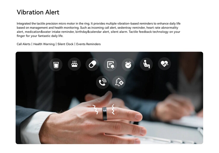 La Vibe est une nouvelle bague intelligente dotée d'un moteur de vibration et d'entrées tactiles (Source : Rollme)