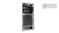 Le S23 Ultra, en cours d'imagerie. (Source : iFixit via YouTube)