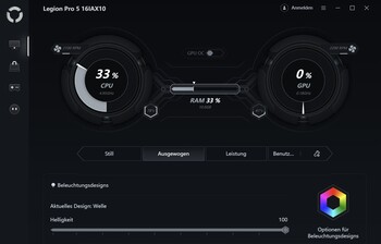 Modes de performance dans le Lenovo LegionSpace