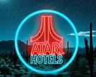 Une capture d'écran du logo des hôtels Atari (source d'image : Atari Hotels)