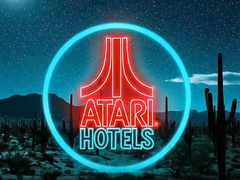 Une capture d'écran du logo des hôtels Atari (source d'image : Atari Hotels)