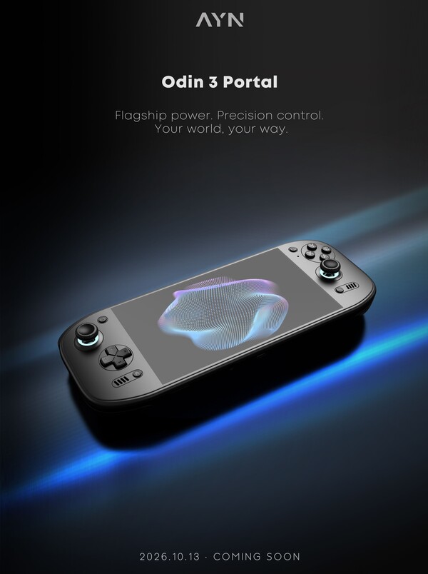 L’Ayn Odin 3 Portal présente un design similaire à celui de l’Odin 2 Portal.