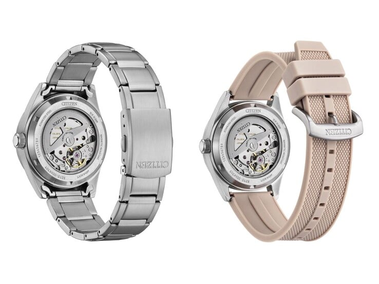 Les montres Citizen NJ022 ont des bracelets en métal ou en uréthane. (Source de l'image : Citizen, édité)