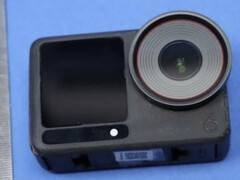 Prototype DJI Osmo Action 6 vu de face. (Source de l&#039;image : FCC)