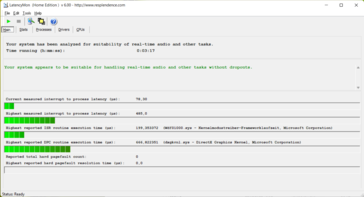 En raison des faibles latences DPC de 485 µs ...