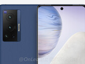 Le Vivo X70 Pro dispose d'un écran de 6,5 pouces et de caméras de marque Zeiss. (Image source : OnLeaks &amp; 91Mobiles)