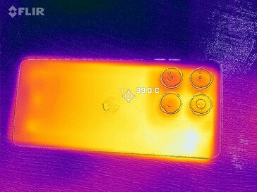 Carte thermique du dos