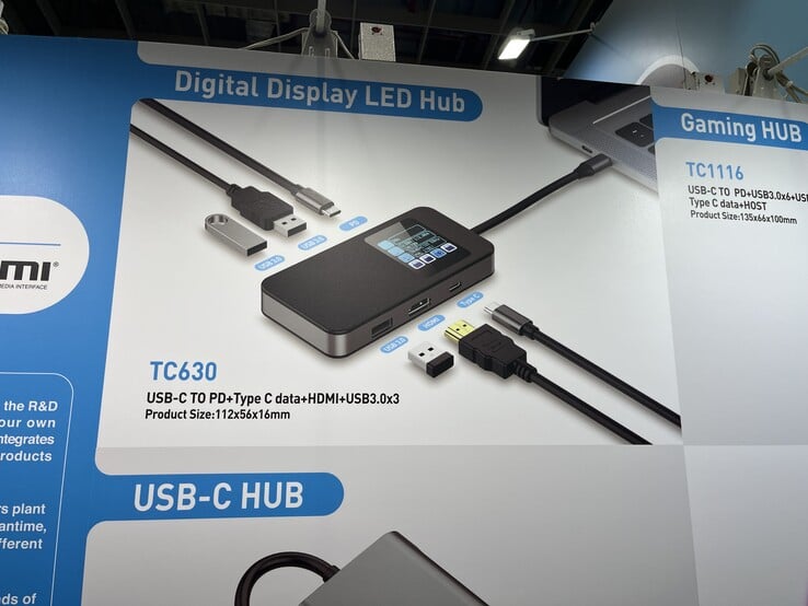 Les options de connectivité du TC630 (Image source : Andreas Sebayang/Notebookcheck.com)