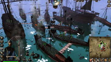 Une image montrant des navires dans Medieval Kingdom Wars.