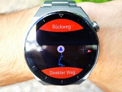 En formation, la smartwatch de Huawei offre la navigation sur la voie de retour