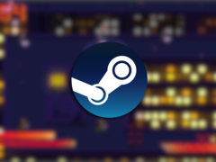 La version complète de Random Access Mayhem comprend plus de 20 nouveaux niveaux. Sur la photo, une capture d&#039;écran du jeu avec le logo Steam en haut (Source de l&#039;image : Steam - Edited)
