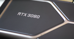 Le RTX 3080 Founders Edition avec son 8. inversé (Source de l&#039;image : Digital Foundry)